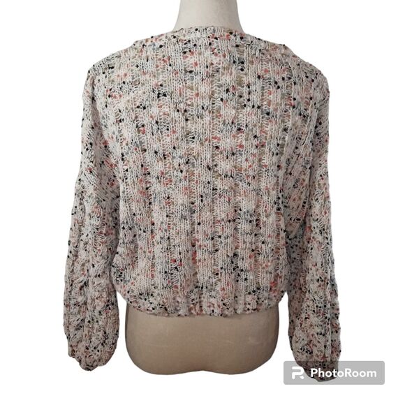 Jessica Simpson Chunky, Multicolor Confetti ,Cropped Sweater Size S - Picture 2 of 5